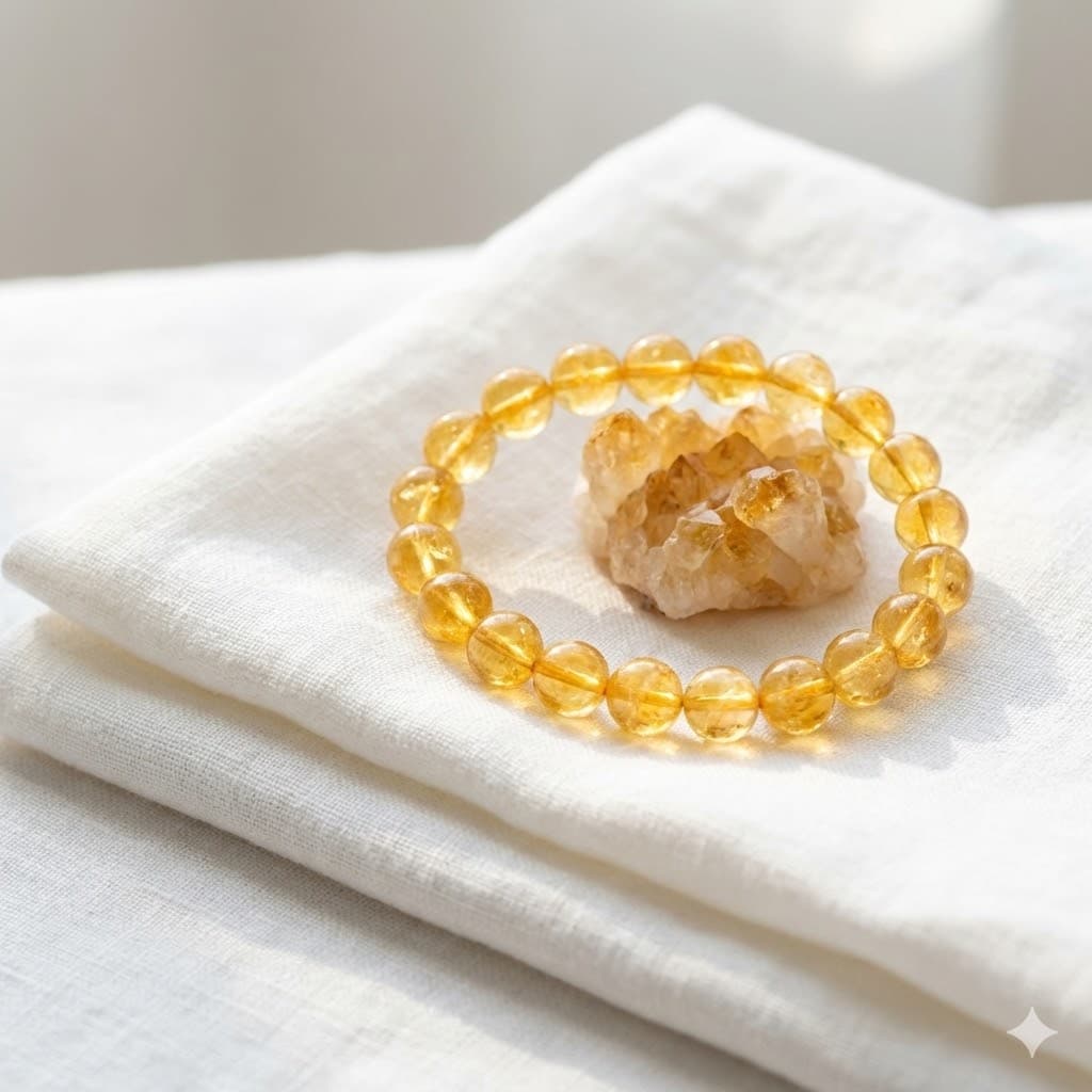 Natural Citrine Bracelet, front view