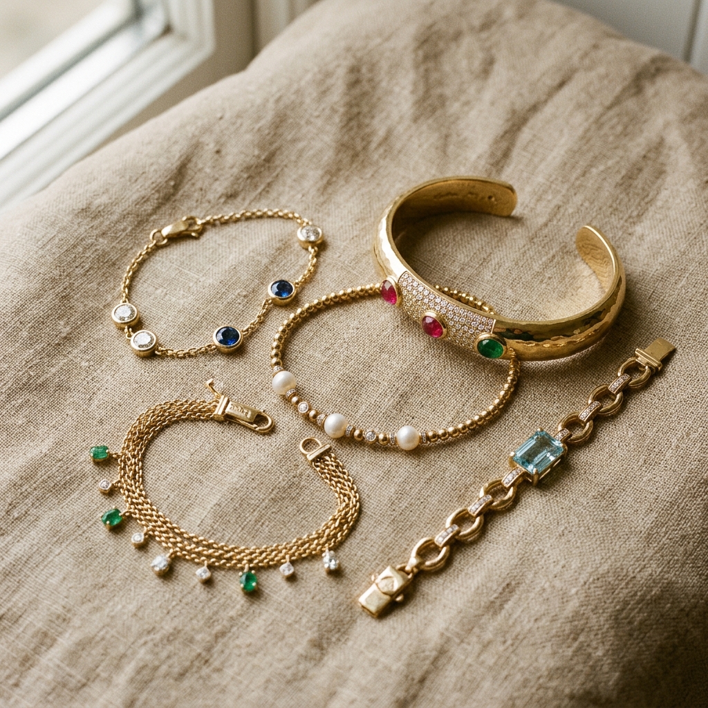 Ananya Iyer's Rose Quartz & Amethyst (Left Wrist)