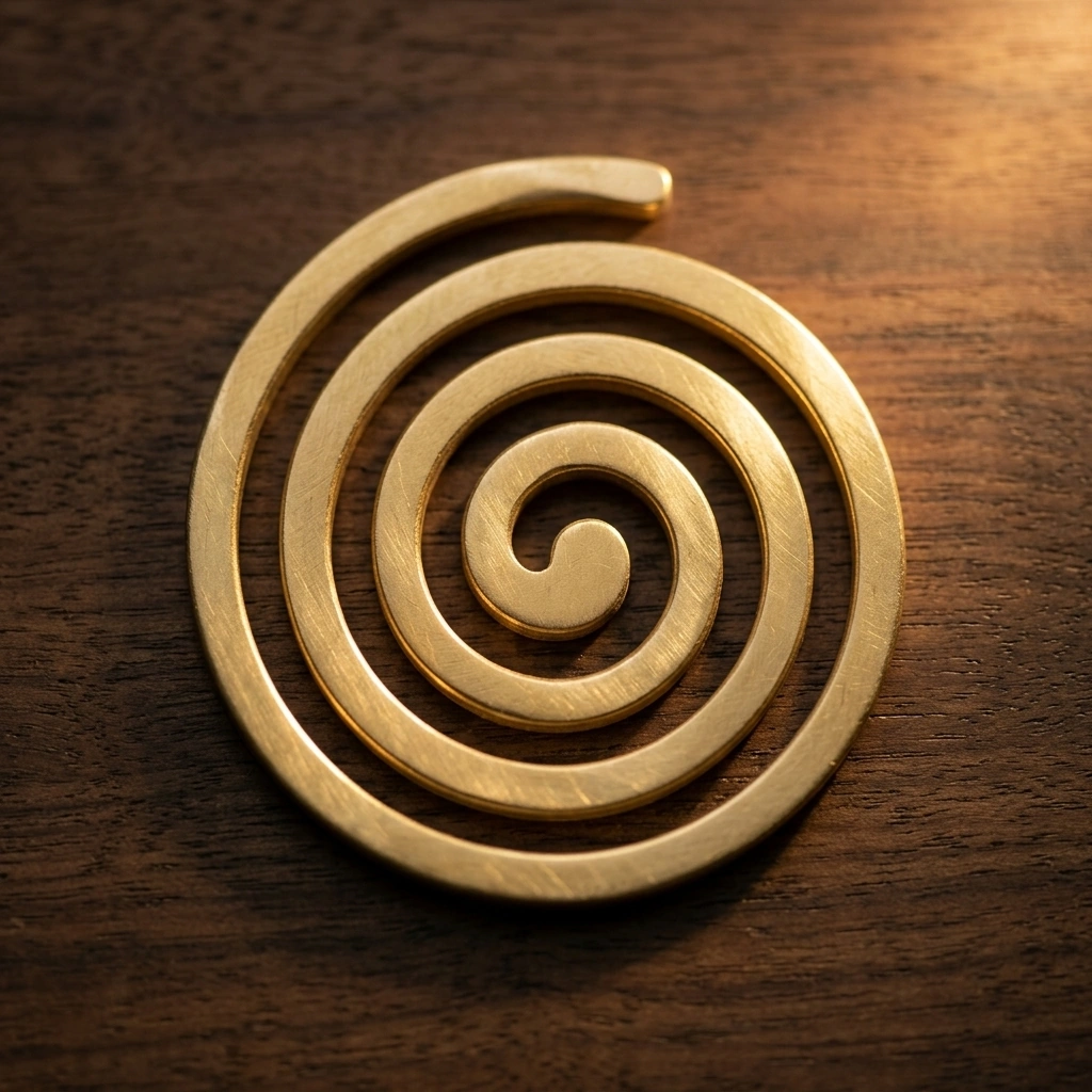 Brass Circular Spiral Helix (North-West)