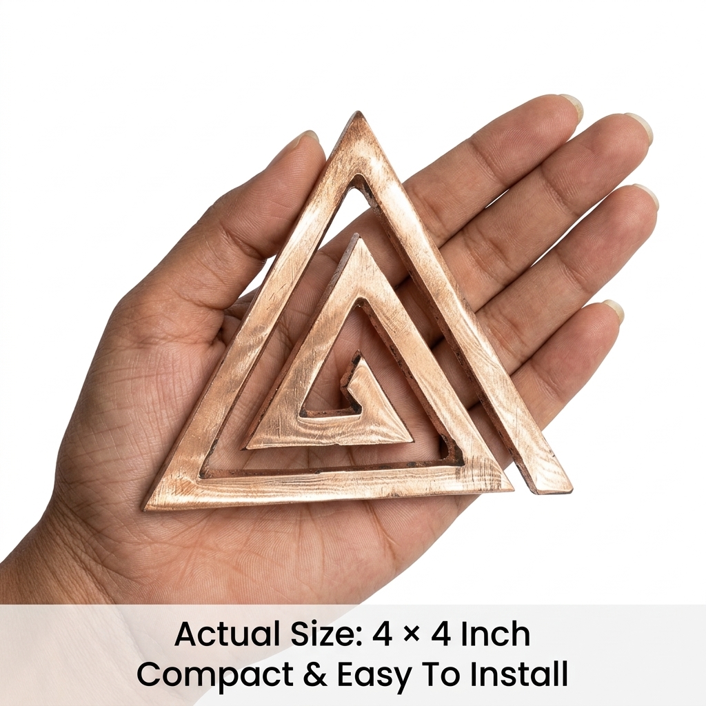 Copper Triangular Vastu Helix (South-East), additional view