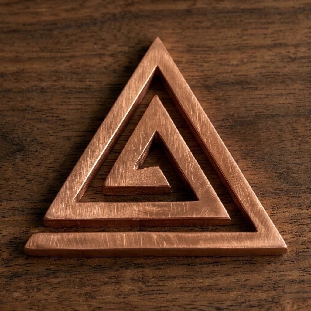 Copper Triangular Vastu Helix (South-East)