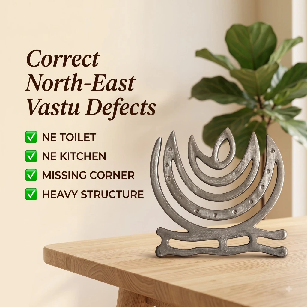 Zinc Curved Vastu Helix (North-East), alternate view